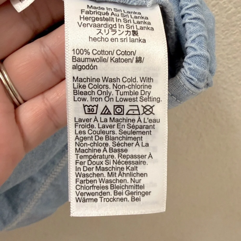 NWT J.Crew Cruise Short in Chambray
